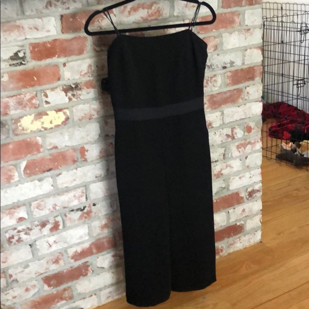 Stylish Black Strapless Romper / Jumpsuit